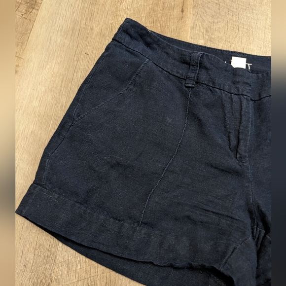 Ann Taylor Loft Navy Blue Linen Blend shorts - Picture 8 of 9